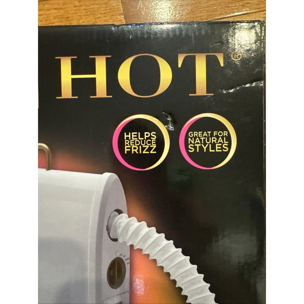 Gold N Hot Professional Ionic Soft Bonnet Hair Dryer GH3985 Textured Hair NEW